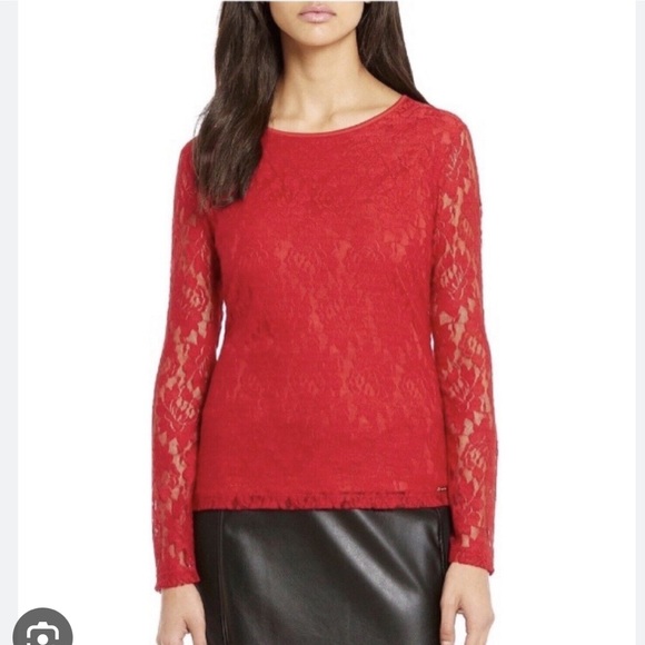 Calvin Klein lace top - vintage style blouse CK - Picture 4 of 4